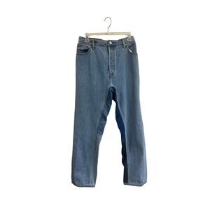 RE DONE Levi's High Rise Straight Jeans Altered Waist Vintage Wash Size 27